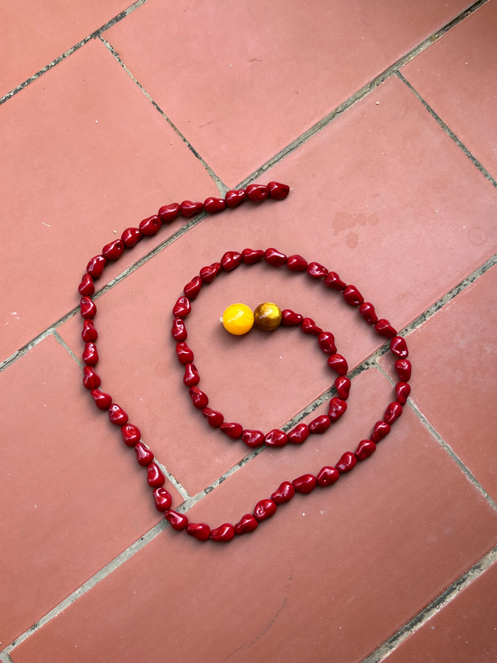 The Line Necklace - Rouge