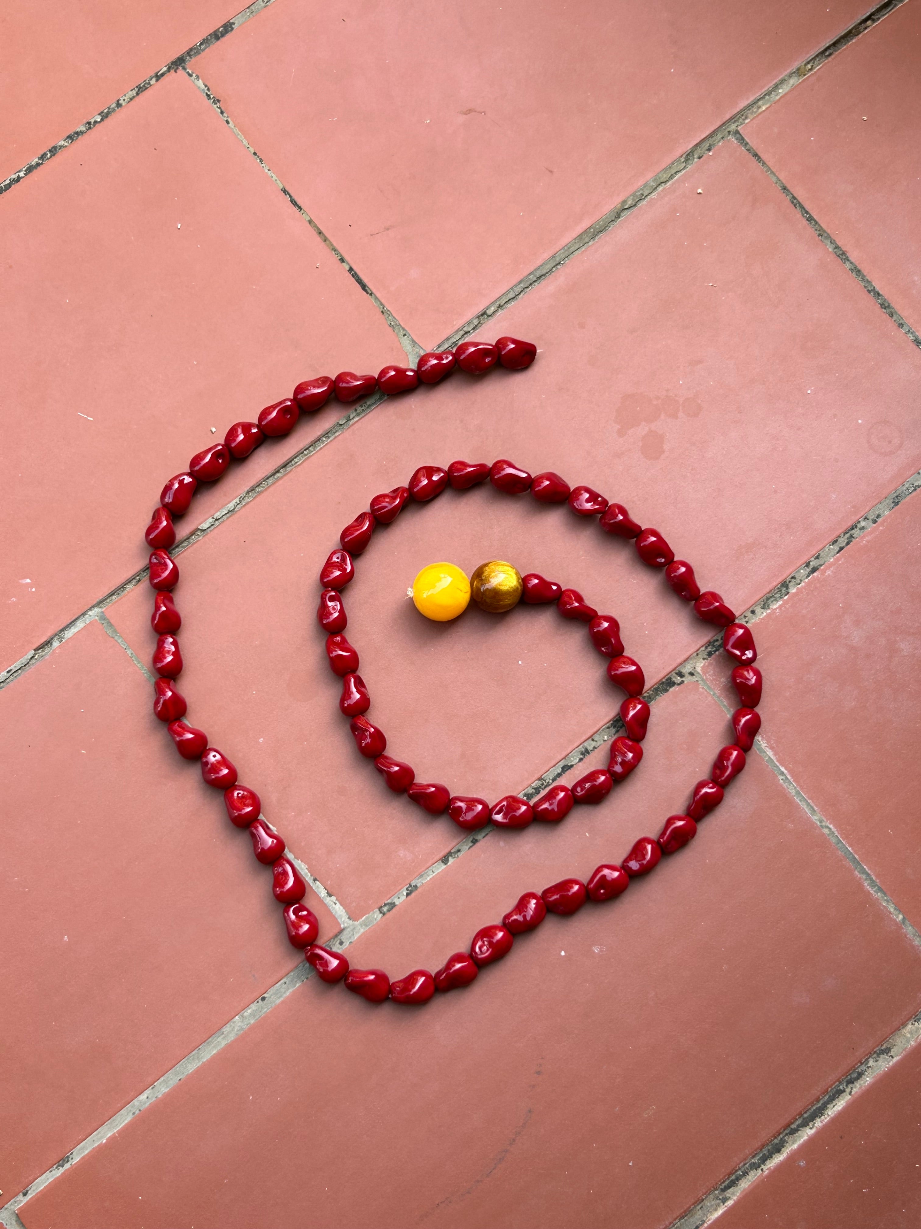 The Line Necklace - Rouge