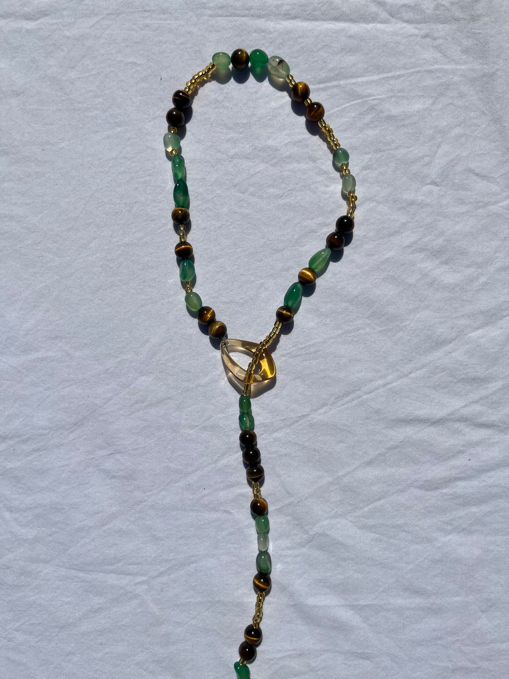 The Lock Necklace - Moss