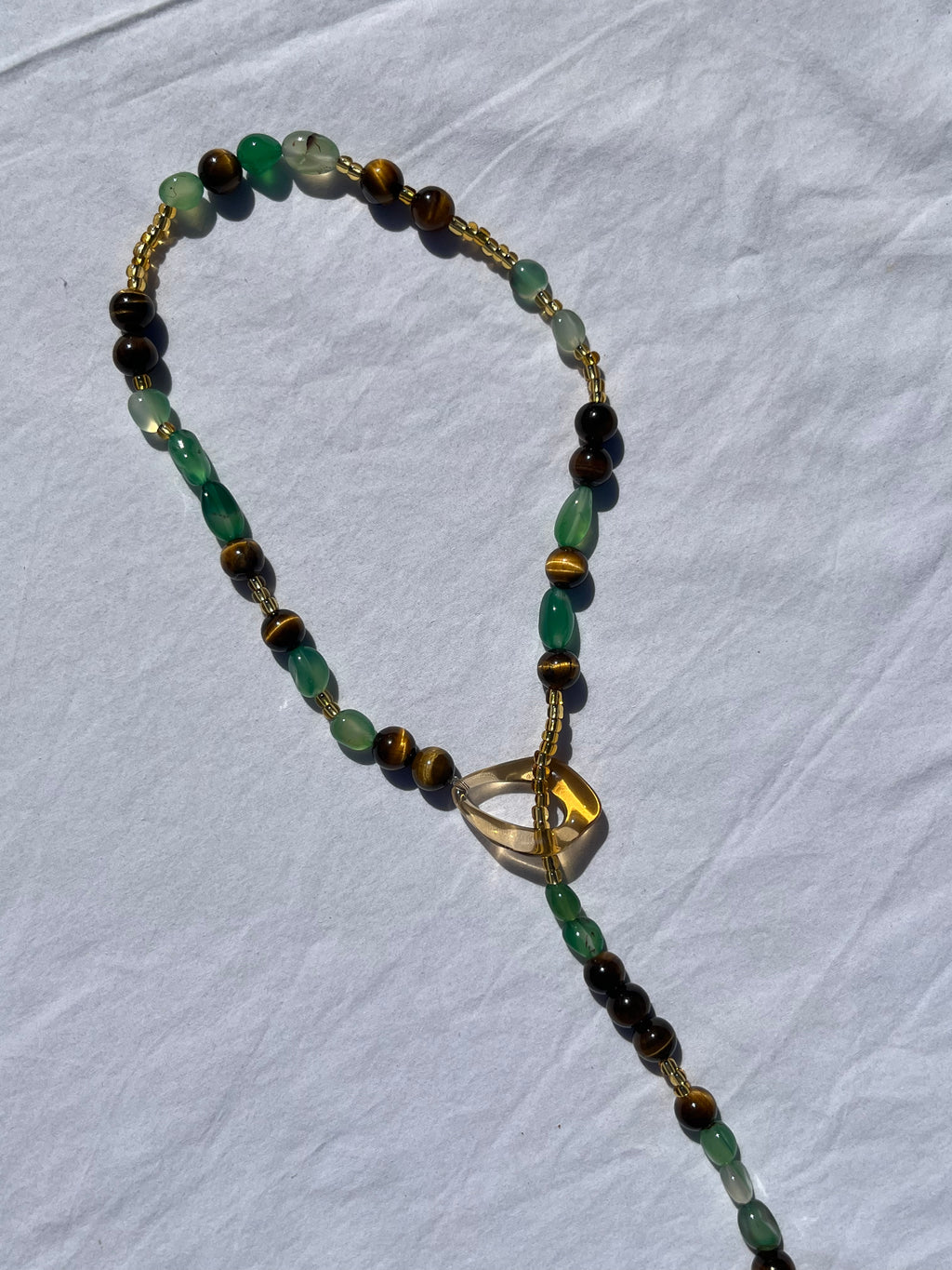 The Lock Necklace - Moss