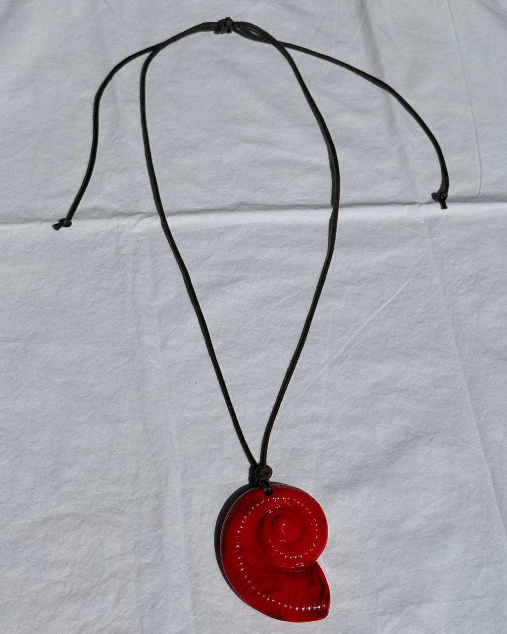 The Shell Necklace - Red