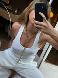 The Line Neckalce - Olive